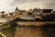 Charles-Francois Daubigny The Village, Auvers-sur-Oise Sweden oil painting artist